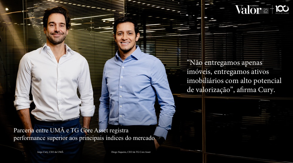Matéria no Valor Econômico sobre a UMÃ e parceria com a TG Core Asset